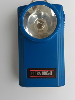 Old plastic flashlight