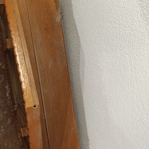 Wooden wall iconostasis with glass door, like new