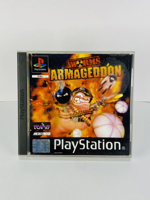 Worms Armageddon PlayStation 1 game used, complete, English