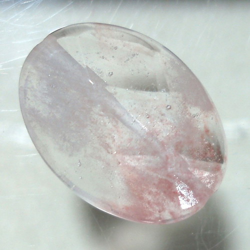 Quartz mineral with oxide inclusions like new