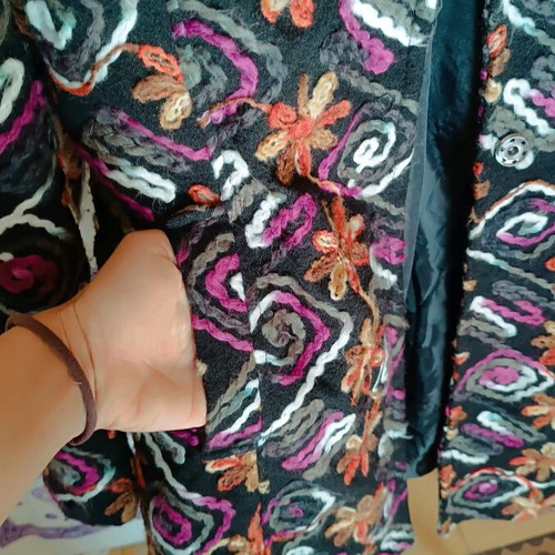 Italian coat like new, multicolored, size M