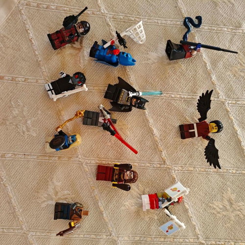 Lego figures used, various pieces