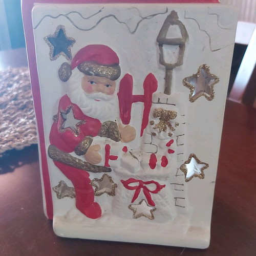 Ceramic Christmas decoration used with Santa Claus