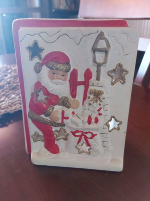 Ceramic Christmas decoration used with Santa Claus