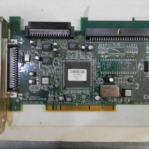 Adaptec AHA-2940UW SCSI Controller 32 bit PCI used, vintage for retro PC