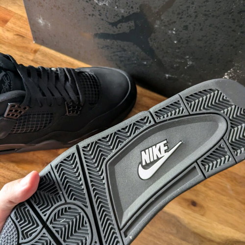 Air Jordan 4 Retro Black Cat New Size 45 Black