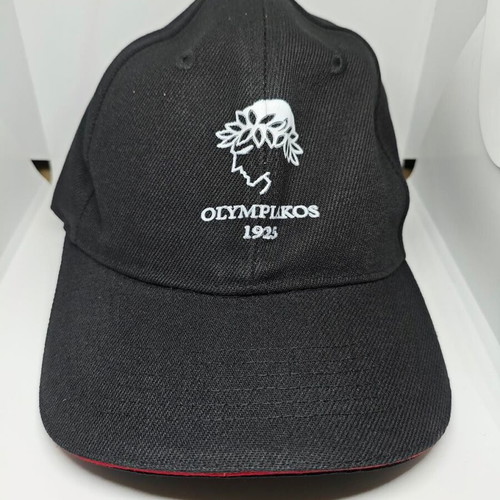 Olympiakos cap black with embroidered logo like new