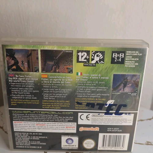 Splinter Cell Chaos Theory Nintendo DS like new