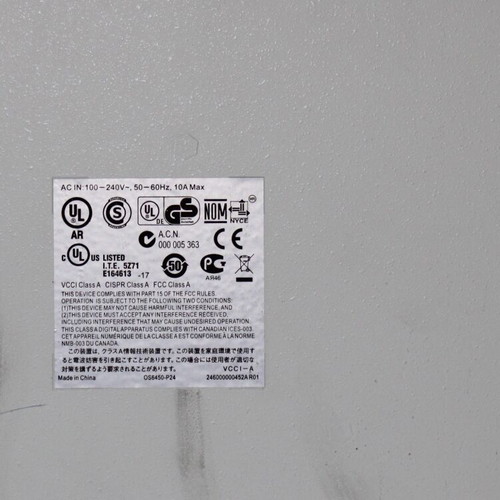 Alcatel-Lucent OmniSwitch 6450-P24 switch restored, PoE+