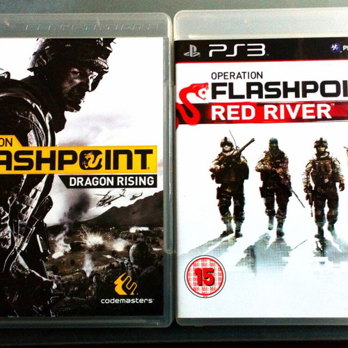 Operations Flashpoint Dragon Rising and Red River video games for PlayStation 3 like new