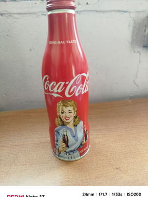 Coca Cola collectible aluminum bottle from South Korea new