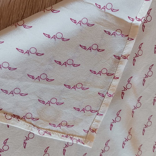 Silk vintage pocket scarf Olympic Airways (OA)
