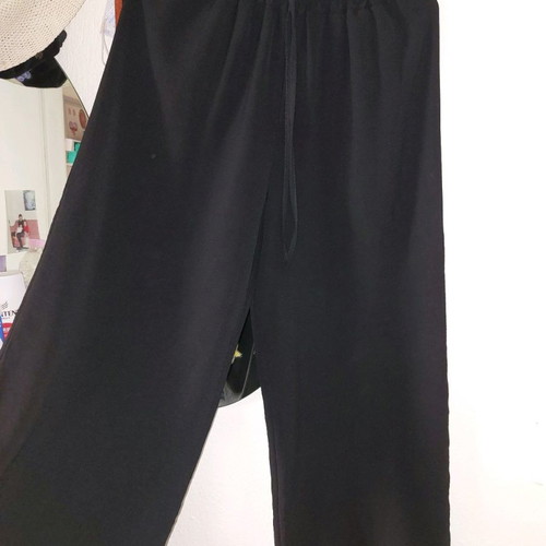 Loose set blouse with pants XL used, black and white