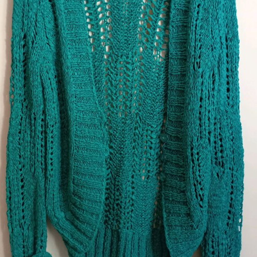 Women's spring cardigan like new, turquoise, size M