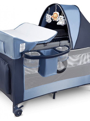 Lionelo Park Cot Sven Plus like new with extra mattress