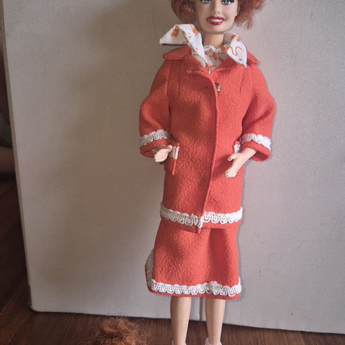 Vintage Barbie Lucy with extra head and vintage clothes used