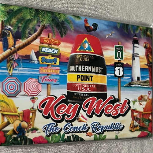 Key West pop art fridge magnet new