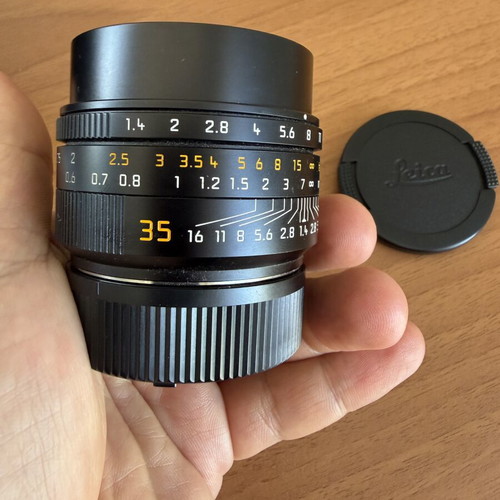 Leica Summilux 35mm FLE II lens used