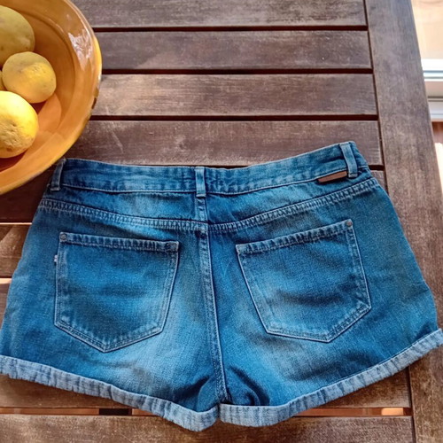 Sfera Y2K shorts like new, medium size, blue, 100% cotton