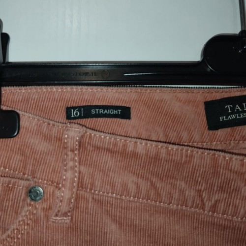 Talbots corduroy pants pink dusty apple new XL XXL