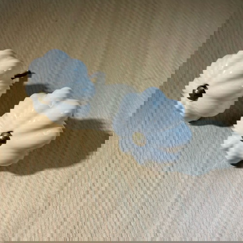 Zara home Ρετρό κεραμικά χερούλια σετ 2 καινούργια με μπρούτζινη λεπτομέρεια