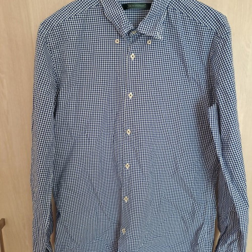 The Bostonians men's shirt like new, white and blue, size L
