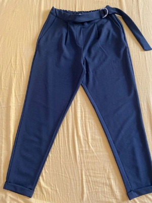 Terranova women's elastic pants new, charcoal with belt