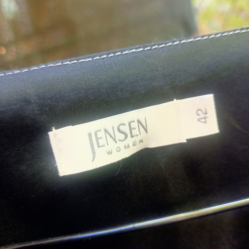 Jensen black dress, 65% cotton, size 42