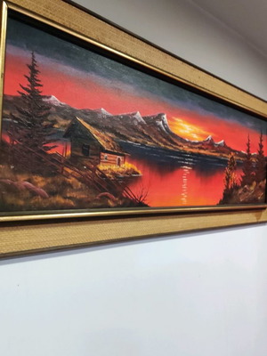 Oil painting used on canvas 115x45