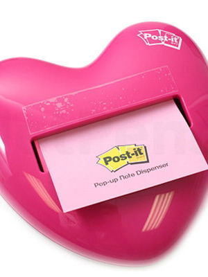 Post-it Pop Up Dispenser Heart new