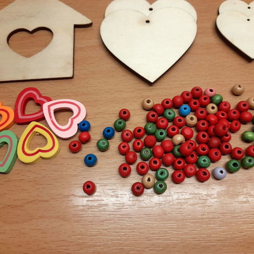 Wooden craft materials and elements new