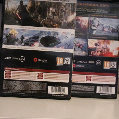 Star Wars Battlefront 1 and 2 PC like new, for collection only