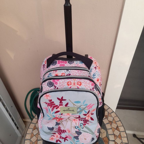 Hallmark school bag with floral design