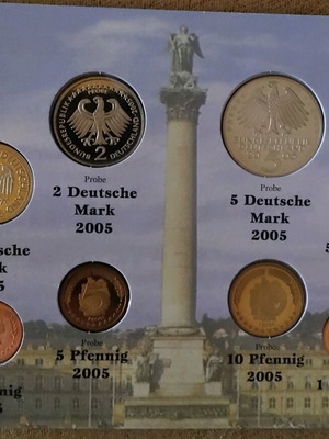 Collectible 2005 Germany Euro Proof Set new, 8 UNC coins