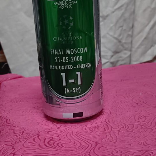 Beer cans used, pack of 3, Champions League 2008