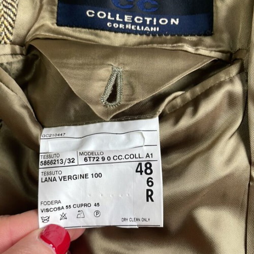 Collection Corneliani n48 jacket like new, herringbone pattern