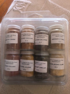 La Compagnie des Ocres colors new, 20 ml per jar