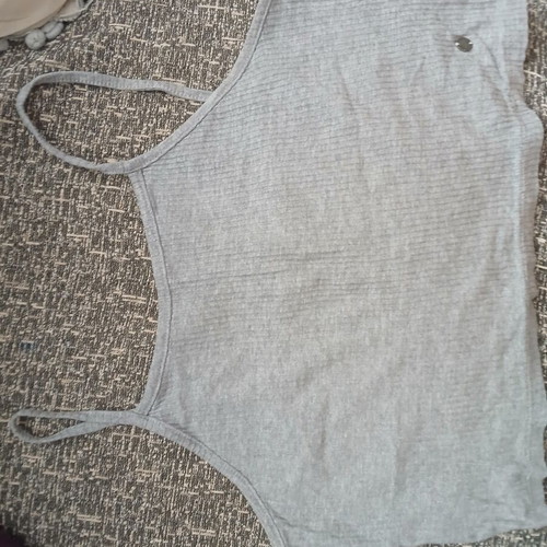 Halter top Funky Buddha gray used, loose fit M/L