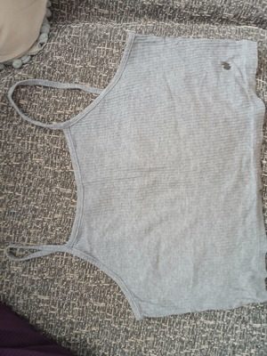 Halter top Funky Buddha gray used, loose fit M/L