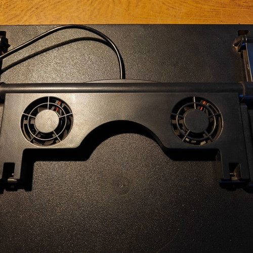 Hama Laptop Stand used with 2 USB Fans