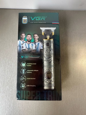 VGR V-097 Επαναφορτιζόμενη Κουρευτική Μηχανή Καινούργια, Χρυσό Χρώμα