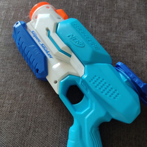 Nerf Freezefire water gun used, single barrel, 30 cm
