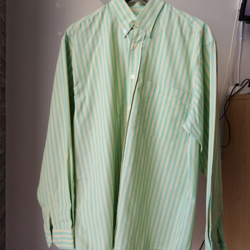 Vintage Satellite men's shirt M-L striped 100% cotton, like new