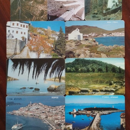 Greek phone cards pack of 16, 1996