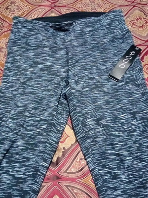 Gym leggings new, black and gray, size M
