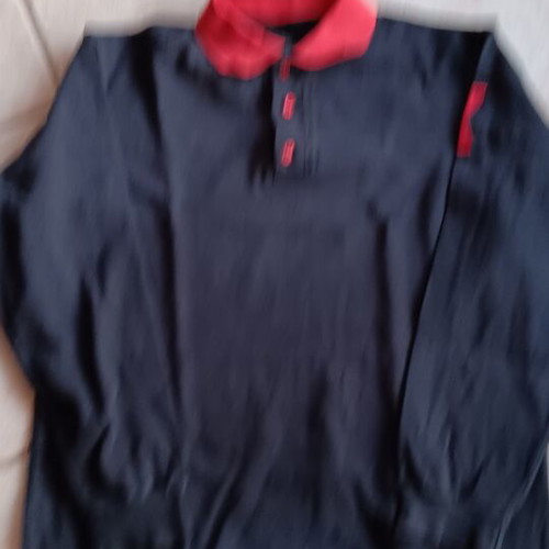 Long sleeve polo shirt with K logo on sleeve, size L, like new