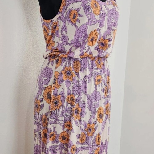 H&M Purple Floral Sleeveless Tank Top Dress, Size XS