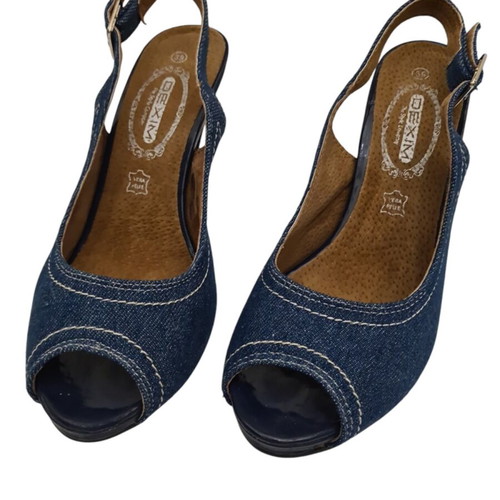 Women’s denim pumps like new, size 39 Dexim