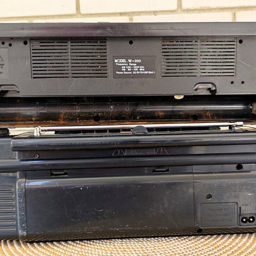International AK-21 and Philips vintage radio cassette players used