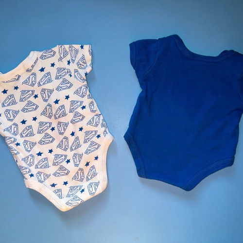 Baby bodysuits used for boy 0-3 months, set of 2